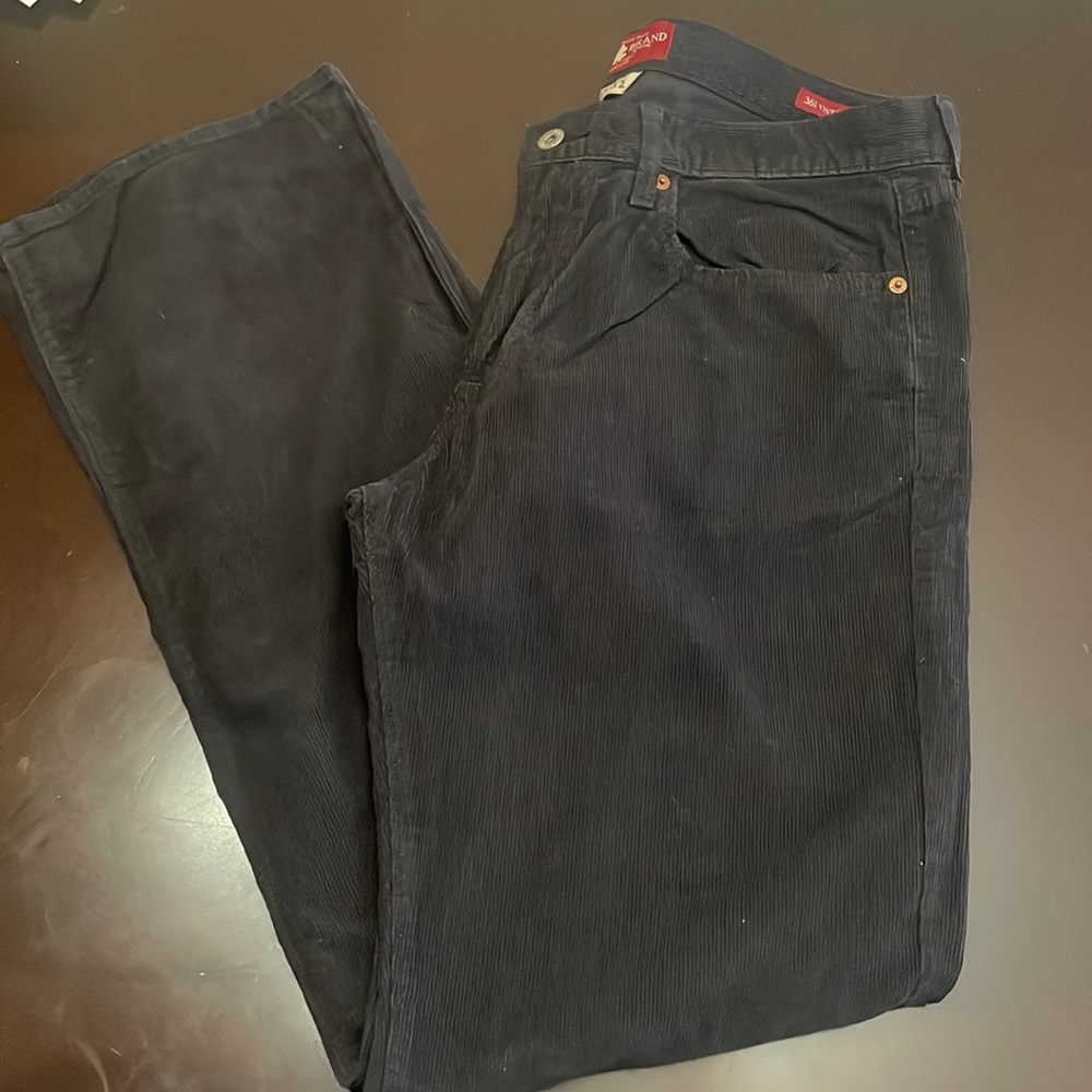 Lucky Brand Black Corduroys- Size 34 x 32